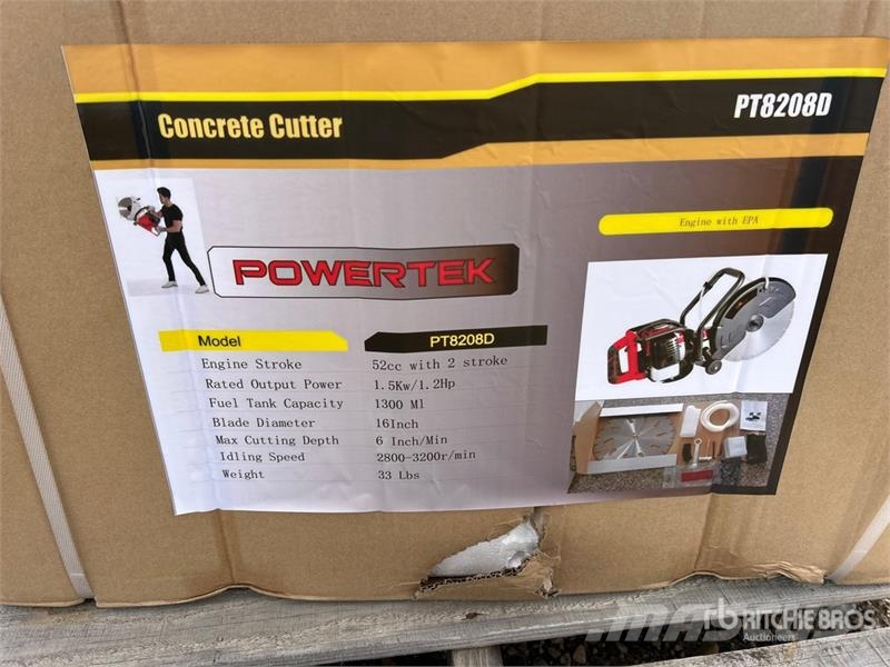 Powertek PT8208D Cut-Off Saw (Unused) مكونات أخرى