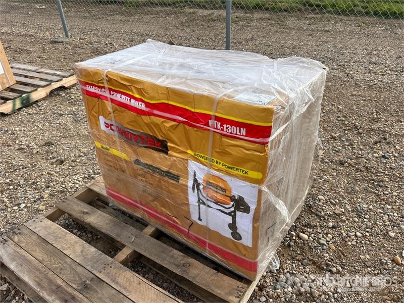 Powertek PTK-130LN Electric Portable Concrete Mixer (Unused Бетоносмесители