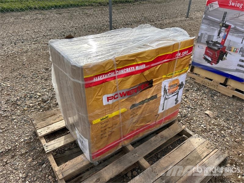 Powertek PTK-130LN Electric Portable Concrete Mixer (Unused Бетоносмесители