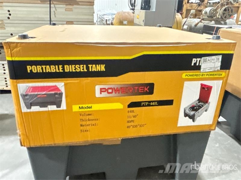Powertek PTP-440L 440 L Portable Poly Diesel Fuel Tank (Unu Kraftstoff- und Zusatzstoffbehälter