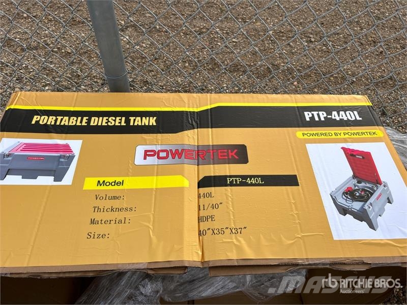 Powertek PTP-440L 440 L Portable Poly Diesel Fuel Tank (Unu Zbiorniki paliw i płynów eksploatacyjnych