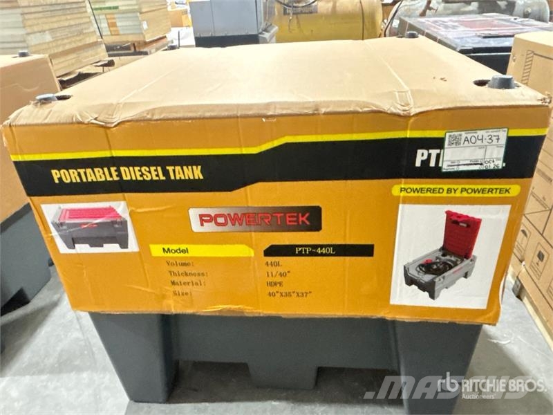 Powertek PTP-440L 440 L Portable Poly Diesel Fuel Tank (Unu Kraftstoff- und Zusatzstoffbehälter