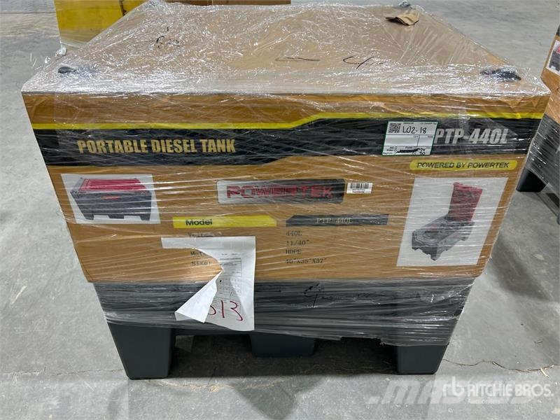 Powertek PTP-440L 440 L Portable Poly Diesel Fuel Tank (Unu Kraftstoff- und Zusatzstoffbehälter