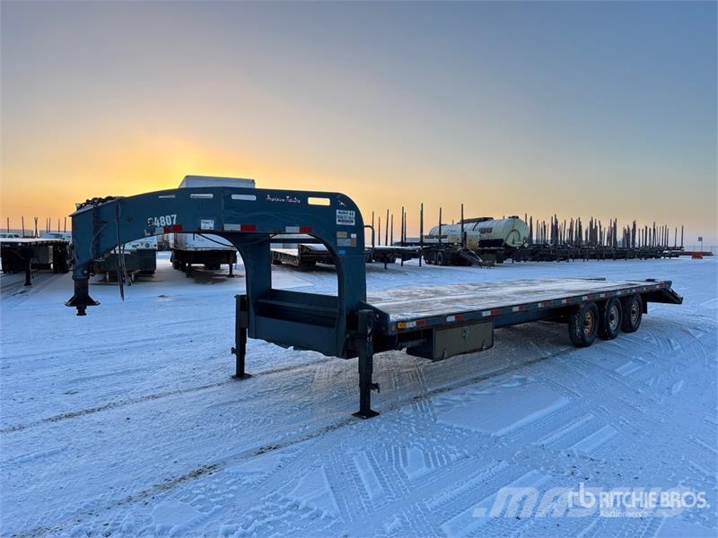Precision Husky FG32BP-T7K 32 ft Tri/A Gooseneck Equipment Trailer Autotransport-Anhänger