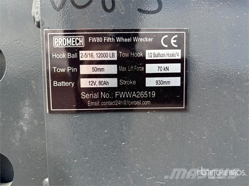  PROMECH FW80 Hydraulic Fifth Wheel Wrecker Truck A Коммерческий транспорт - Другие