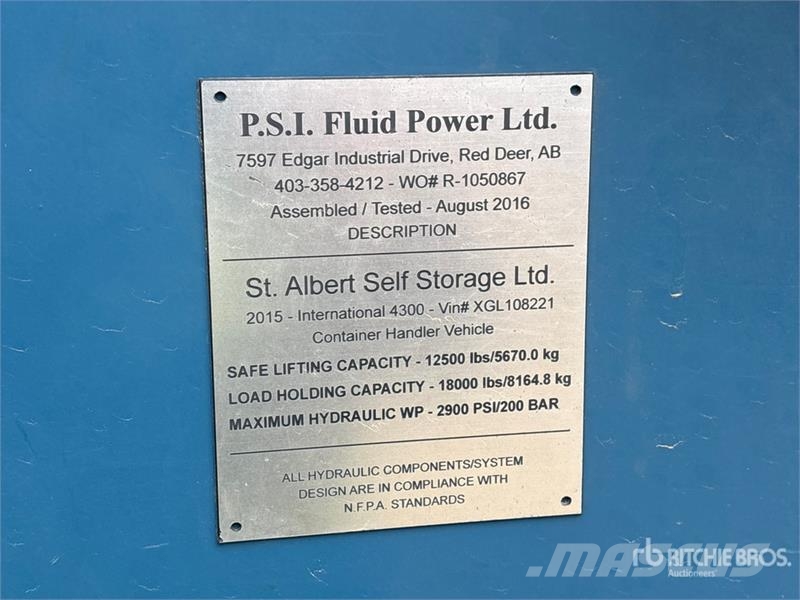 PSI Fluid Power 20 ft Container Handler Body Transport - Altele