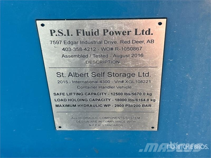 PSI Fluid Power Container Handler Body Фургони