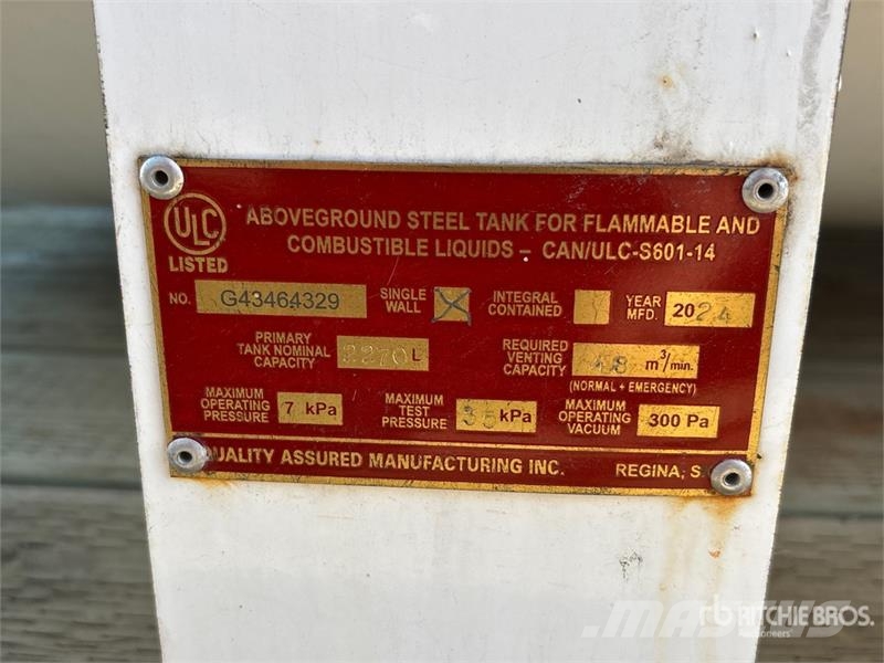 QAM 500 gal Trailer Mounted Diesel Fuel Tank 연료 및 첨가제 탱크
