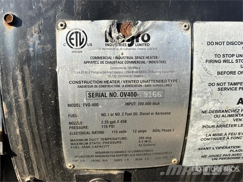 Quantity FV0-400 Sildīšanas un atkausēšanas iekārtas