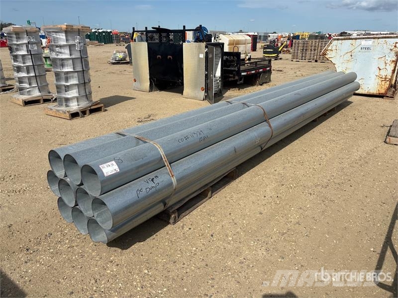 Quantity of (10) 20ft Stainless Steel Pipe Irrigation systems