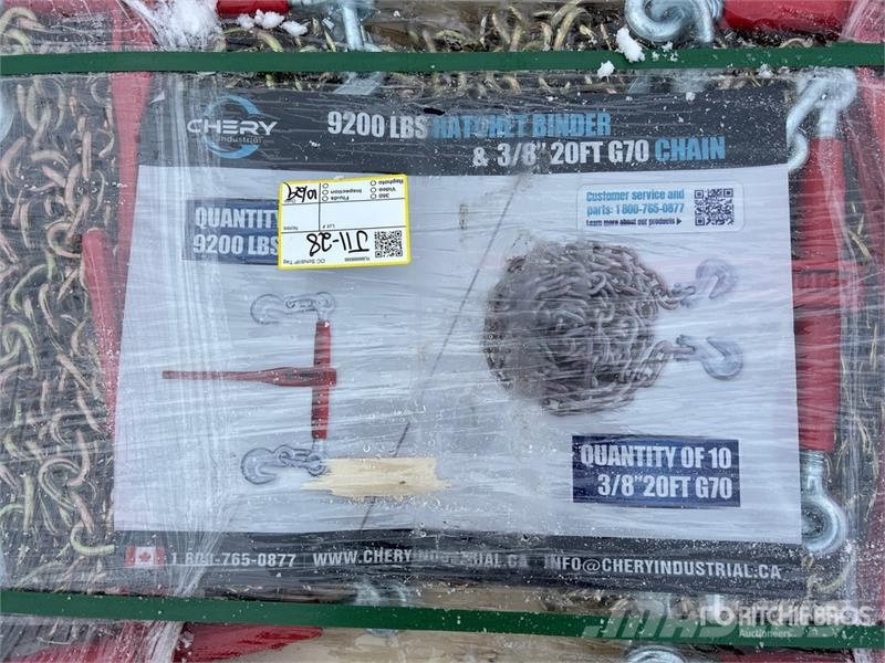 Quantity of (10) Greatbear Ratchet Binder and Chai Drugi deli