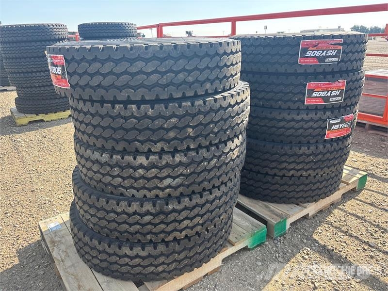 Quantity of (10) HonSway 11R22.5 Trailer Tires (Un Tyres, wheels and rims