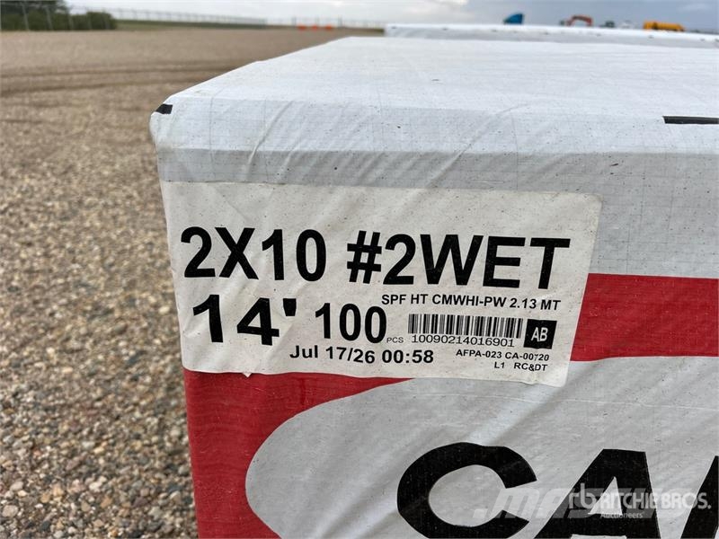  Quantity of (100) 2 in x 10 in x 14 ft SPF #2 BTR  Drugi deli