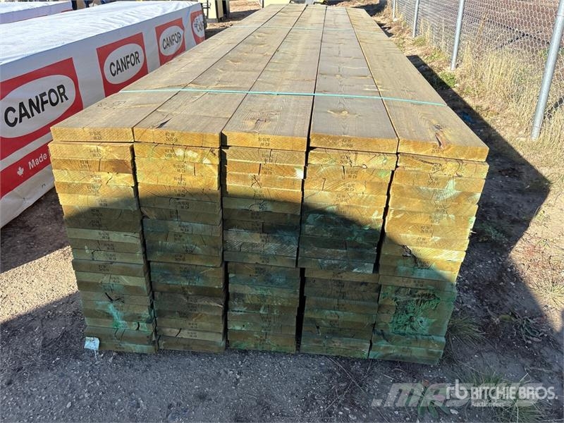 Quantity of (100) 2x10x16 PWF Green Treated Certif Andre komponenter