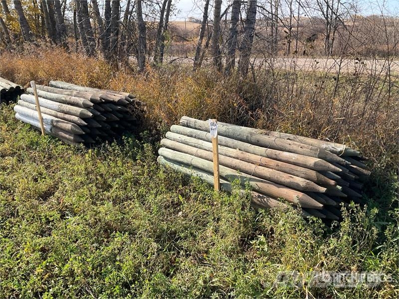 Quantity of (100) 6 ft Fence Posts Other livestock machinery and accessories