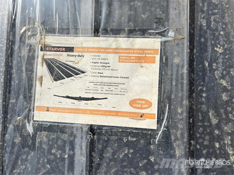 Quantity of (100) STARVOX S3048F Galvalume Corrug 吊車起重機、絞車吊貨機和物料升降機