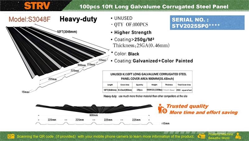  Quantity of (100)  STARVOX S3048F 35 in x 10 ft Ga Lyftblock, vinschar och materialhissar