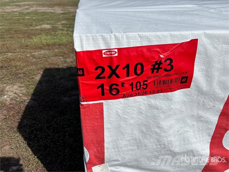 Quantity of (105) 2x10x16 SPF #3 Lumber (Unused) Other components