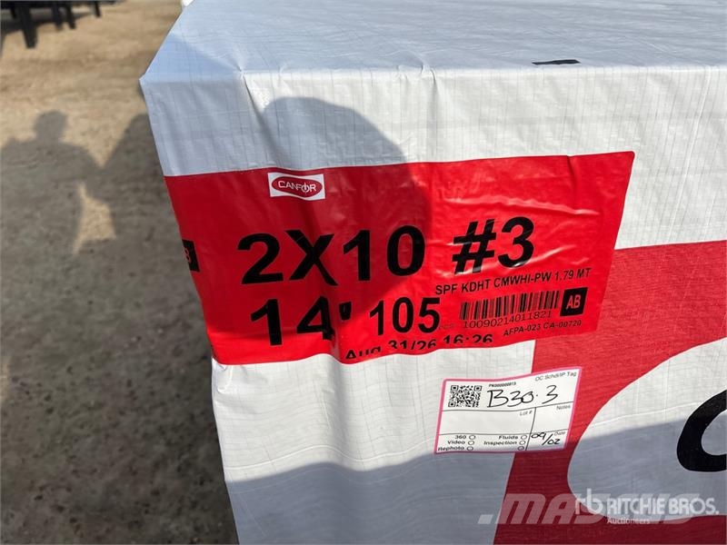 Quantity of (105) 2x10x14 SPF #3 Lumber (Unused) Drugi deli