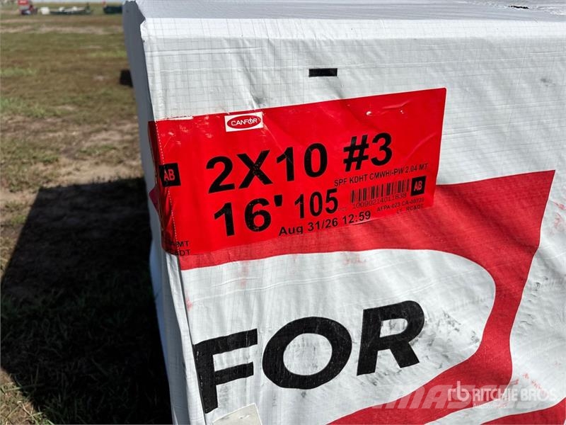 Quantity of (105) 2x10x16 SPF #3 Lumber (Unused) Drugi deli