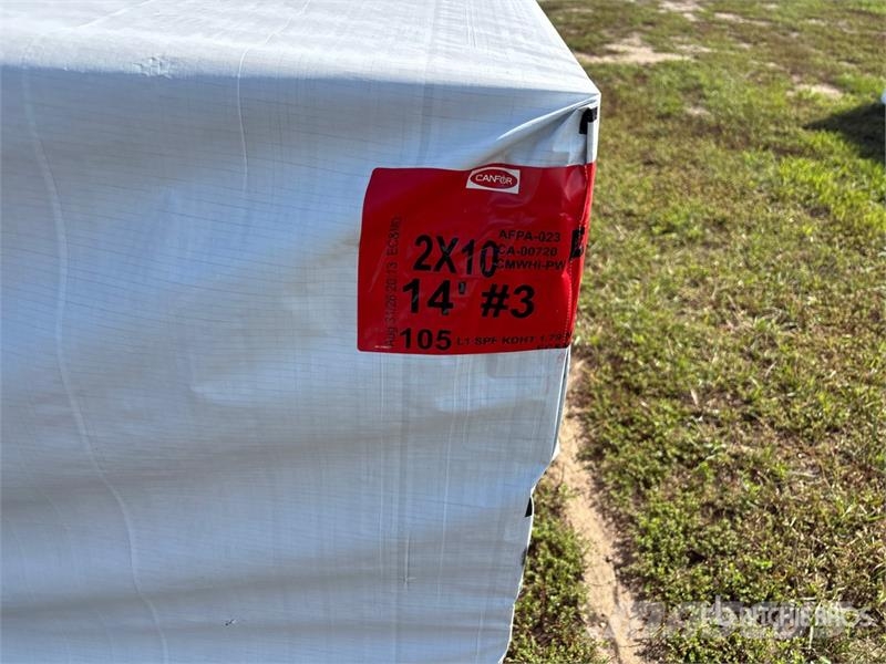 Quantity of (105) 2x10x14 SPF #3 Lumber (Unused) Drugi deli