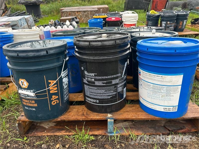  Quantity of (12) 5 gal Pails of Assorted Oil & Lub Ďalšie komponenty