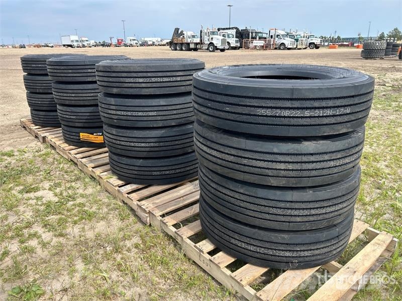  Quantity of (12) Boto 255/70R22.5 Drive Tires (Unu Tyres, wheels and rims