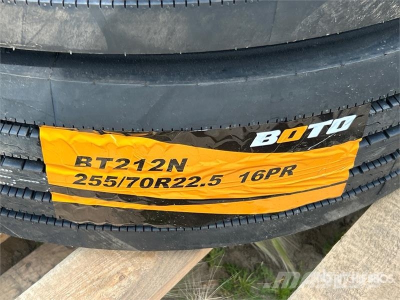  Quantity of (12) Boto 255/70R22.5 Drive Tires (Unu Tyres, wheels and rims