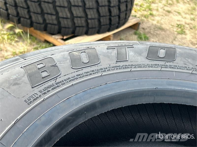  Quantity of (12) Boto 255/70R22.5 Drive Tires (Unu Tyres, wheels and rims