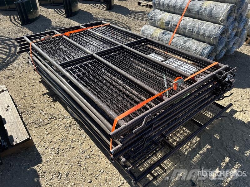 Quantity of (12) BYT MSPP07 7 ft Mesh Livestock P Оборудование для животноводческих ферм