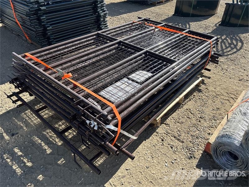 Quantity of (12) BYT MSPP07 7 ft Mesh Livestock P Оборудование для животноводческих ферм