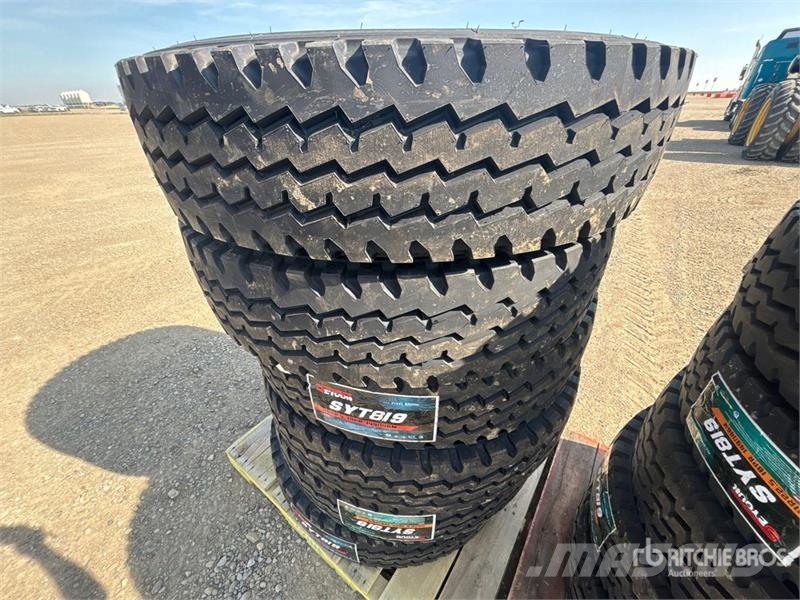 Quantity of (12) Seyoun 11R22.5 Trailer Tires (Unu Tyres, wheels and rims