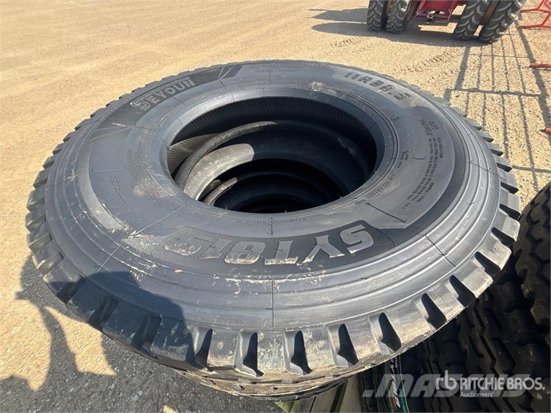 Quantity of (12) Seyoun 11R22.5 Trailer Tires (Unu Tyres, wheels and rims
