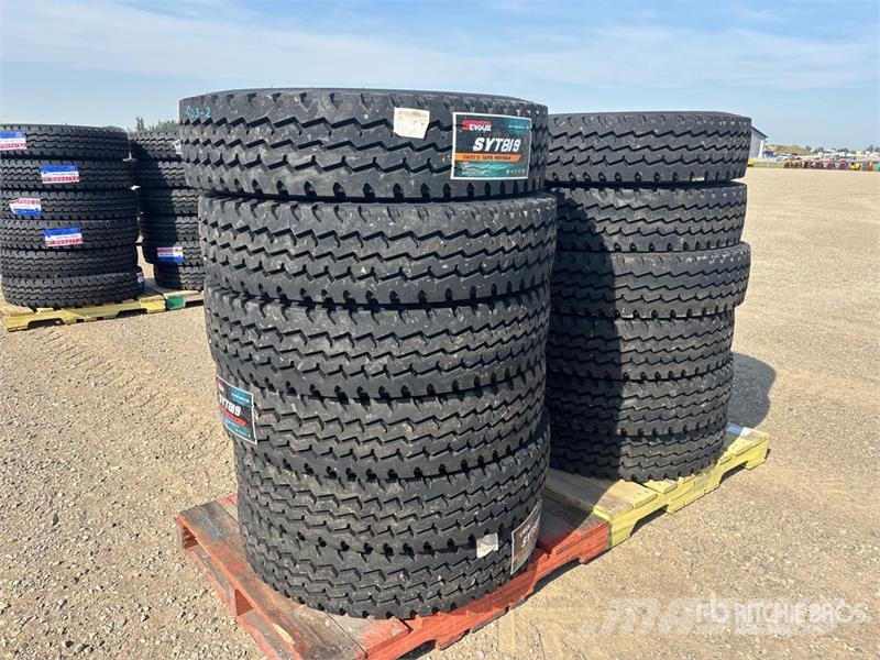 Quantity of (12) Seyoun 11R22.5 Trailer Tires (Unu Tyres, wheels and rims