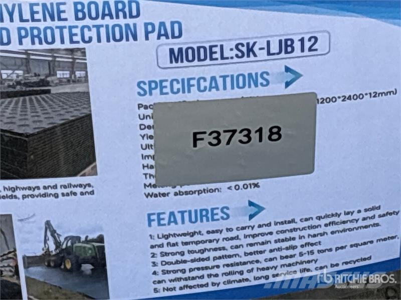 Quantity of (12) SKLP SK-LJB12 94 in x 47 in Poly Piese de schimb si accesorii pentru echipamente de forat