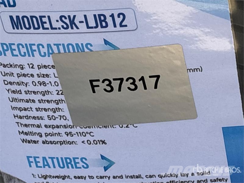 Quantity of (12) SKLP SK-LJB12 94 in x 47 in Poly Piese de schimb si accesorii pentru echipamente de forat