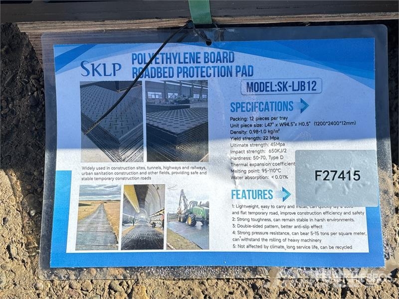 Quantity of (12) SKLP SK-LJB12 94 in x 47 in Poly Transport - Autres
