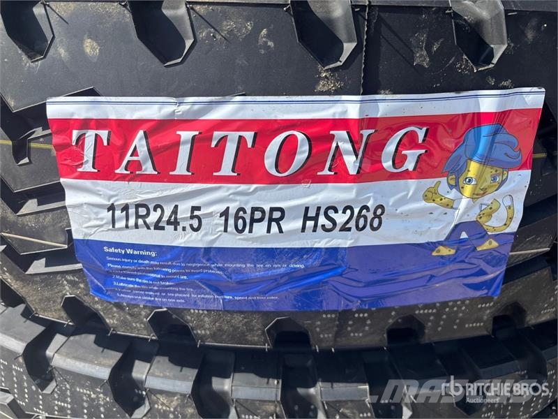 Quantity of (12) Taitong 11R24.5 Trailer Tires (Un Tyres, wheels and rims