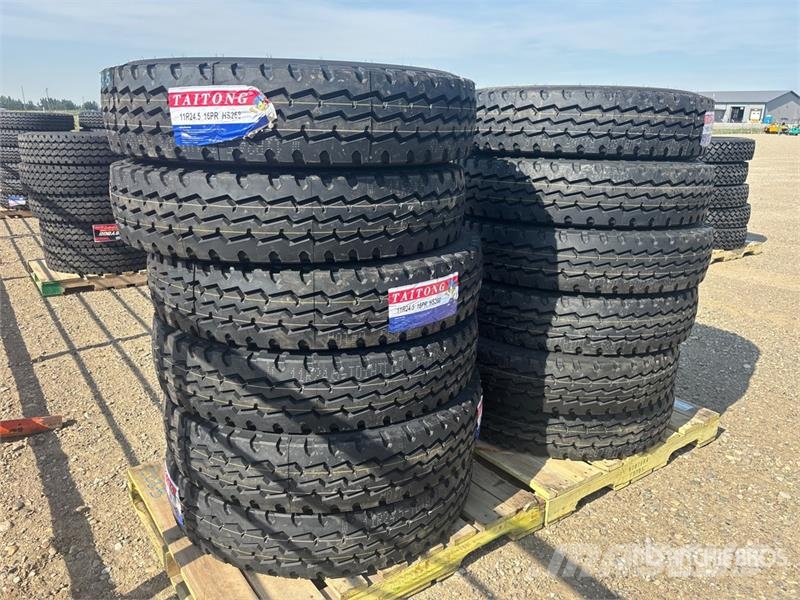 Quantity of (12) Taitong 11R24.5 Trailer Tires (Un Tyres, wheels and rims