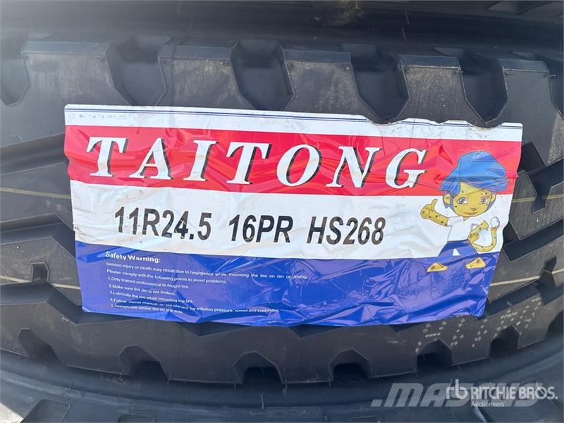 Quantity of (12) Taitong 11R24.5 Trailer Tires (Un Tyres, wheels and rims