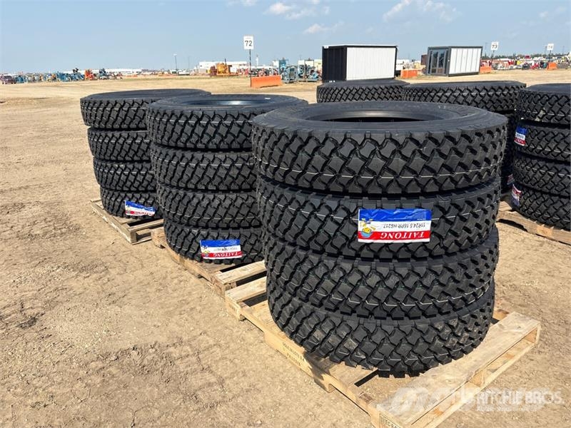 Quantity of (12) Taitong 11R24.5 Drive Tires (Unus Tyres, wheels and rims