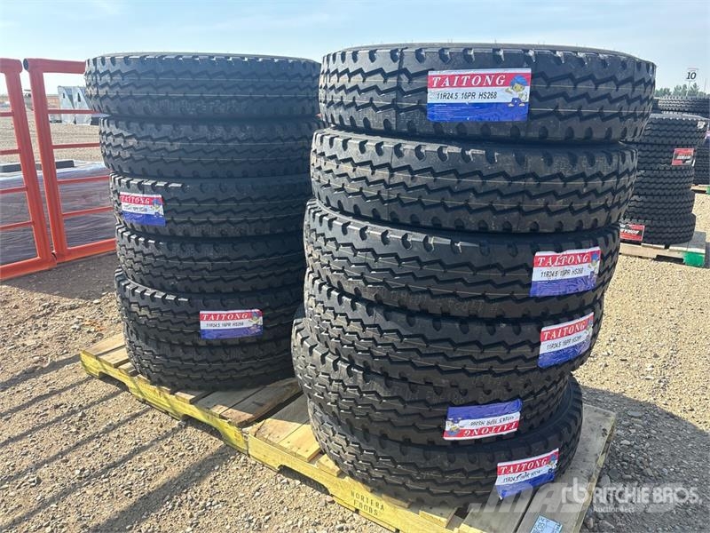 Quantity of (12) Taitong 11R24.5 Trailer Tires (Un Tyres, wheels and rims