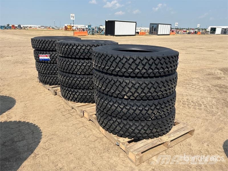 Quantity of (12) Taitong 11R24.5 Drive Tires (Unus Tyres, wheels and rims