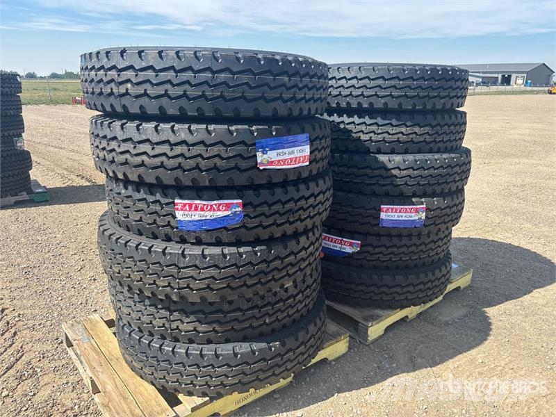 Quantity of (12) Taitong 11R24.5 Trailer Tires (Un Tyres, wheels and rims