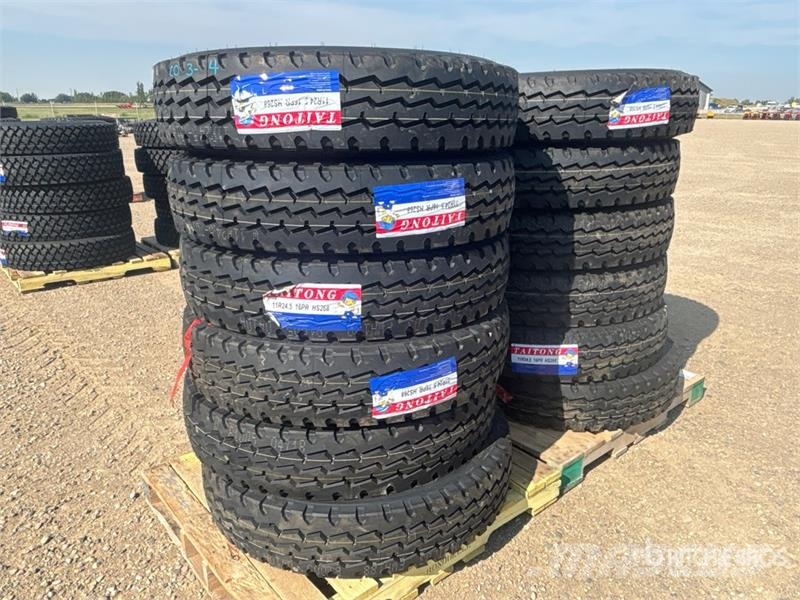Quantity of (12) Taitong 11R24.5 Trailer Tires (Un Tyres, wheels and rims