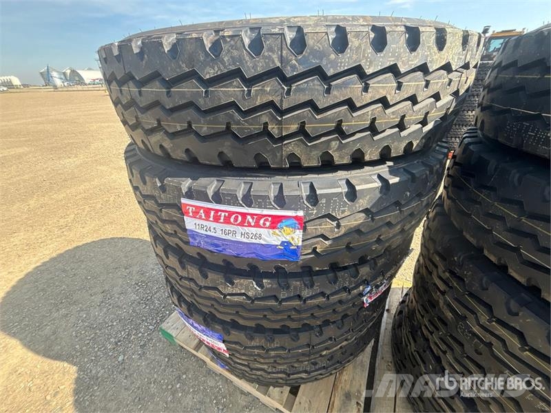 Quantity of (12) Taitong 11R24.5 Trailer Tires (Un Tyres, wheels and rims