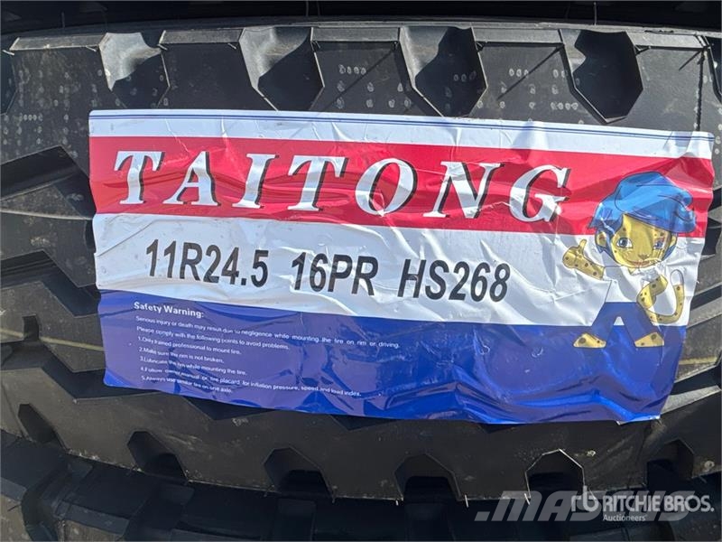Quantity of (12) Taitong 11R24.5 Trailer Tires (Un Tyres, wheels and rims