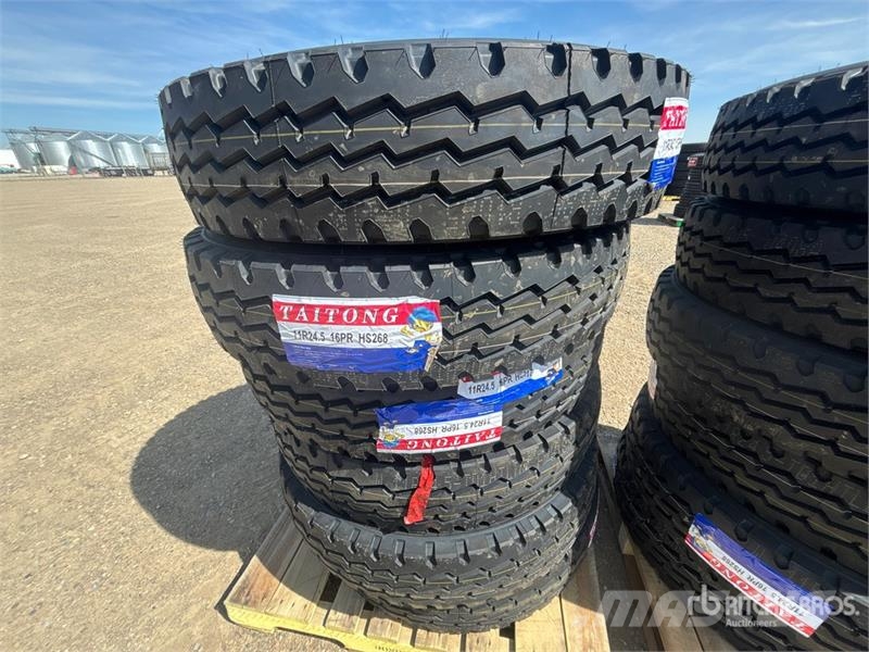 Quantity of (12) Taitong 11R24.5 Trailer Tires (Un Tyres, wheels and rims