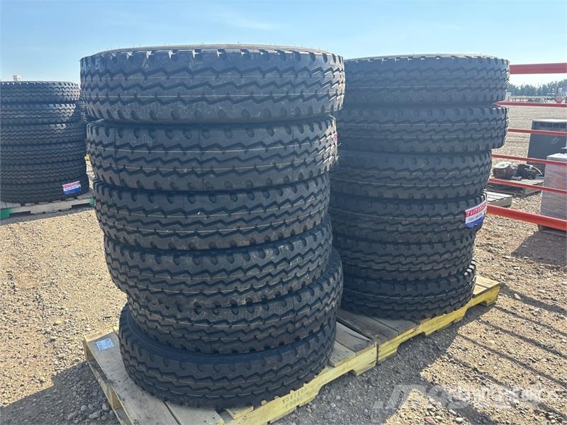 Quantity of (12) Taitong 11R24.5 Trailer Tires (Un Tyres, wheels and rims