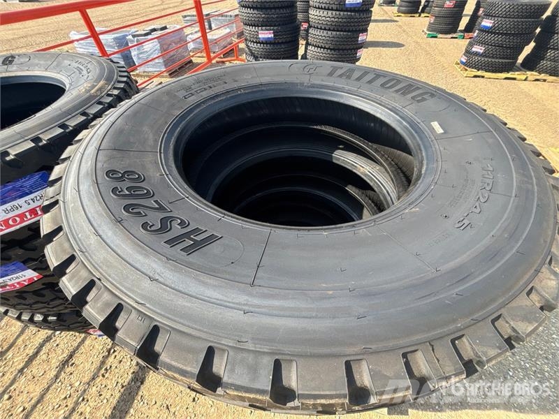 Quantity of (12) Taitong 11R24.5 Trailer Tires (Un Tyres, wheels and rims